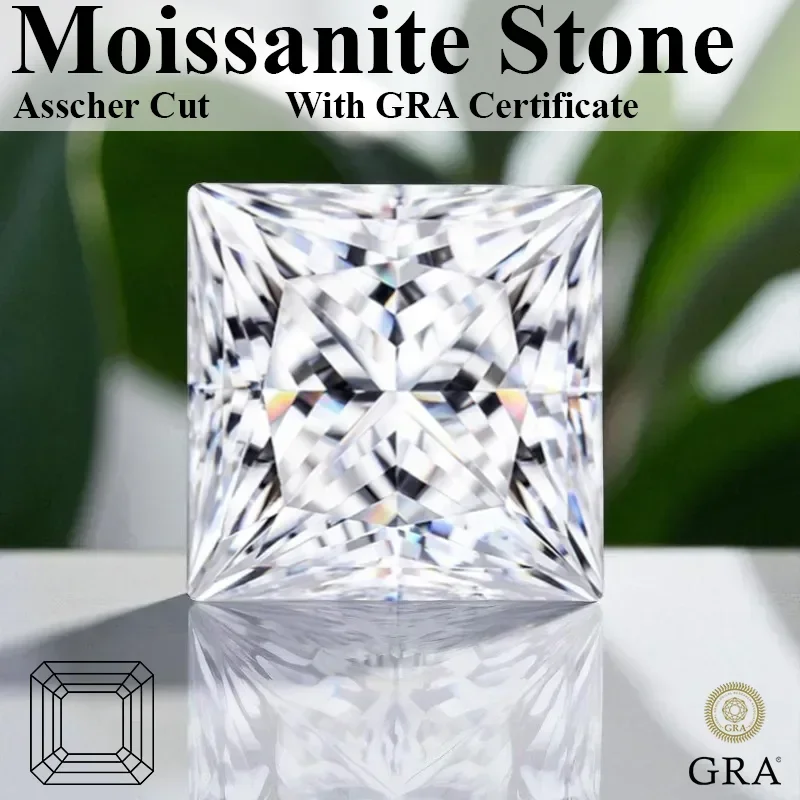 

Princess Shape Wholesale Moissanite Stone D Color VVS1 Artificial Gemstone for Jewelry DIY Making With Certifficate