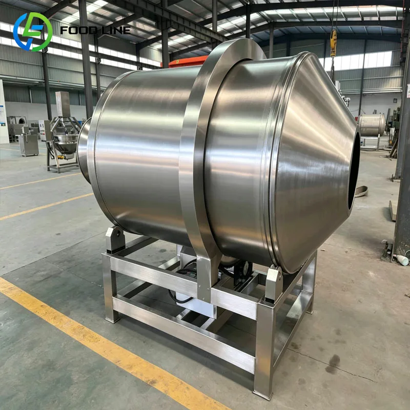 Snack Food Seasoning Machine Commercial Flavoring Drum Potato Chips Nuts Peanuts Popcorn Mixer Customized
