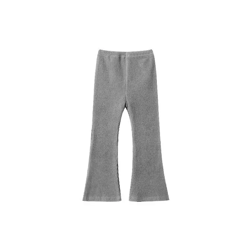 1pcs Girls High Waist Flared Pants Baby Leggings Summer Teenager Childrens Stretch Elastic Pant Kids Sportswear Ice Silk Trouser