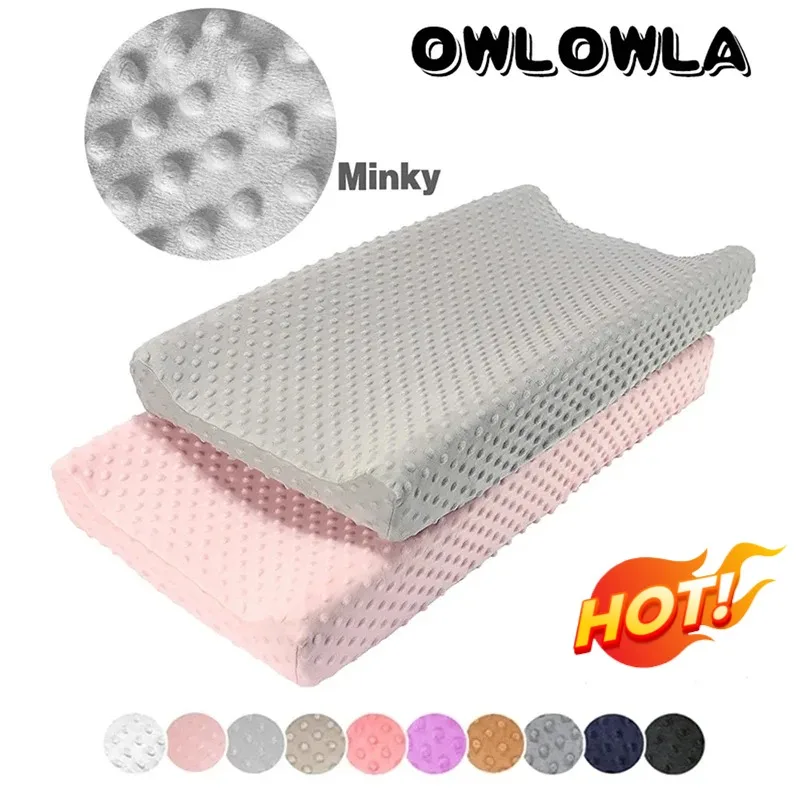 

Soft Reusable Changing Pad Cover Minky Dot Foldable Travel Baby Breathable Diaper Pad Sheets Cover