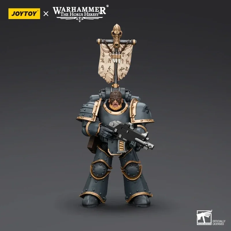 JOYTOY Warhammer 30k 1/18 Action Figures Space Wolves Grey Slayer Pack Collection Model Anime Legion Joint Movable Toys Gift