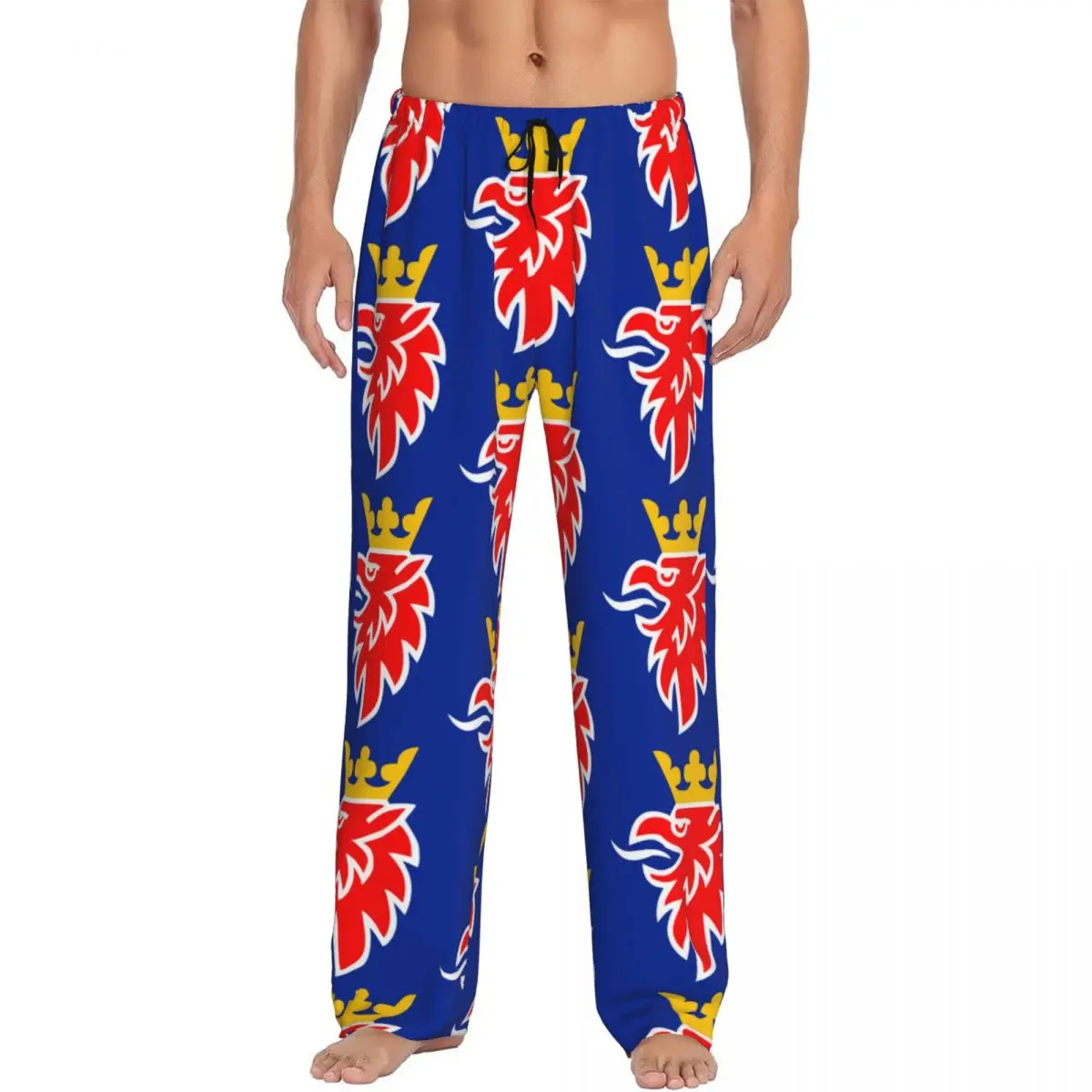 

Custom Saabs Scanias Car Logo Pajama Pants Men's Lounge Sleep Drawstring Sleepwear Bottoms with Pockets