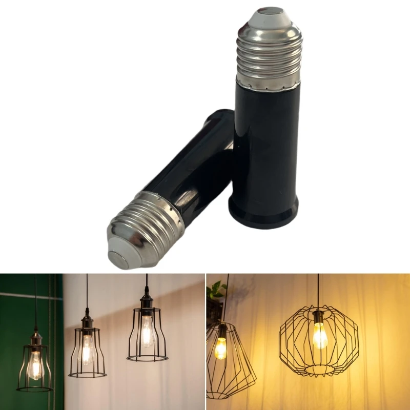 E27 Bulb Port 95mm Extended Length Plastic Building Consistent Standard Bulbs For Telecommute Use M4YD