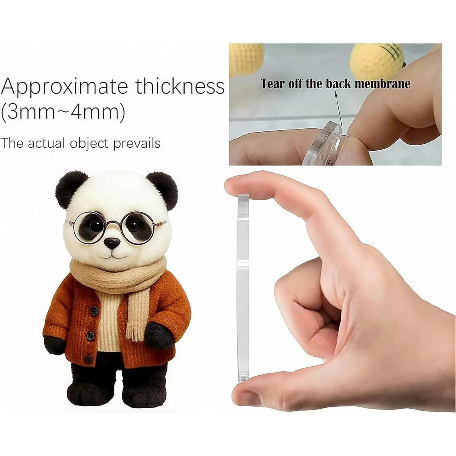 الباندا تقويم القدوم 2025 2D الاكريليك الباندا الحلي عيد الميلاد العد التنازلي التقويم شجرة عيد الميلاد زينة عيد الميلاد مفاجأة الهدايا #4