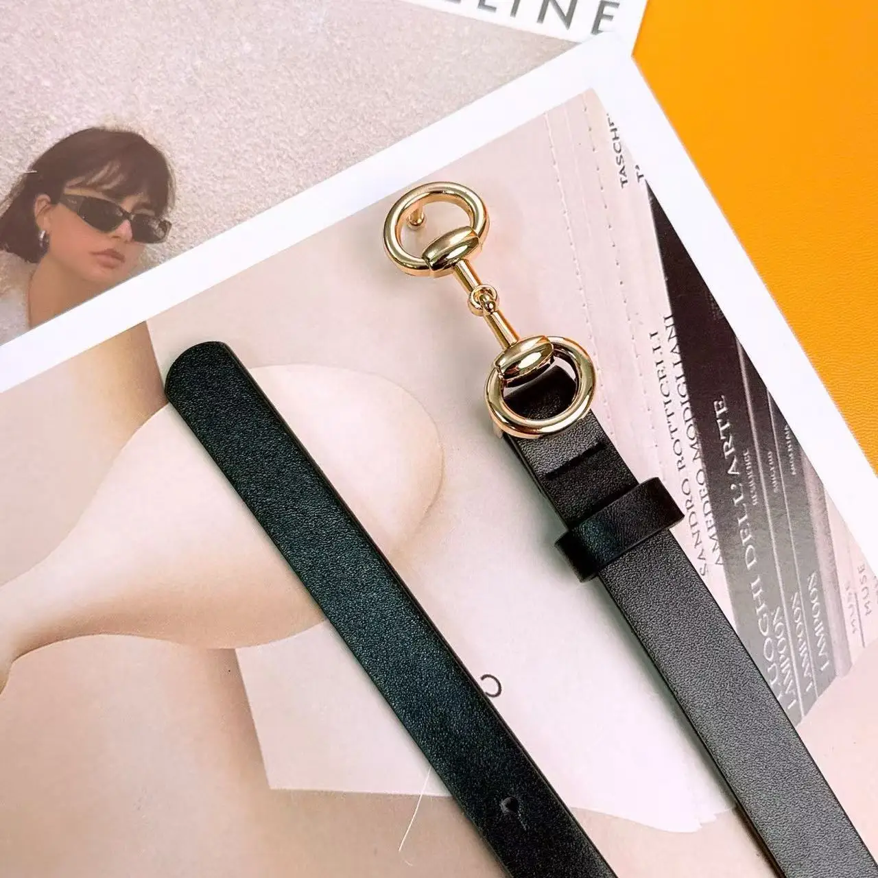 Cinturón de cuero de vaca genuino para mujer, nuevo cinturón decorativo versátil para traje, cinturones vaqueros negros de moda para mujer