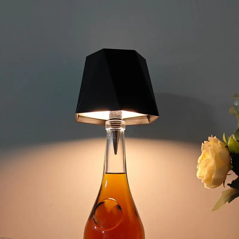 

Cordless Table Lamp LED Table Bottle Light Portable Plug-in Bottle Lamp Kit Touch Control 3 Color Decorative Night Light For