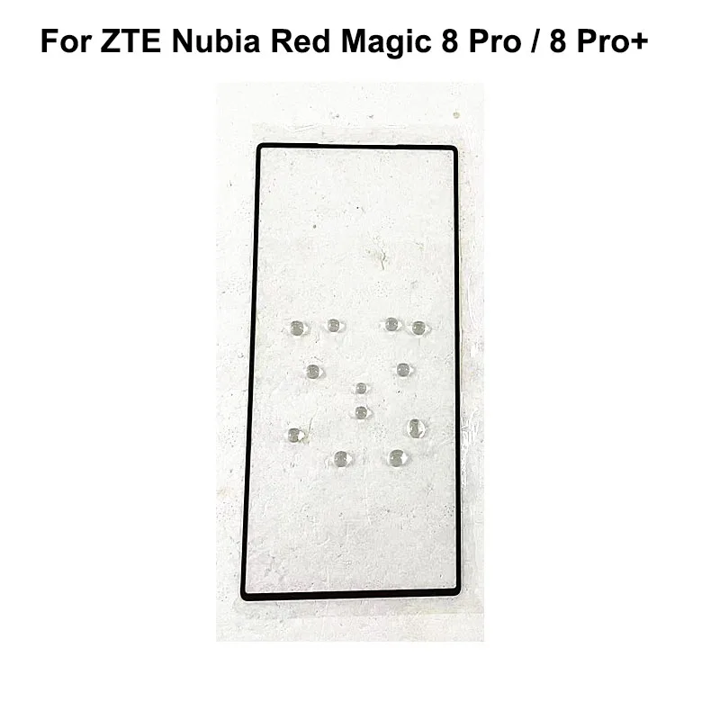 For Nubia Red Magic 8 Pro + Front Outer Glass Lens Repair Touch Screen Outer Glass without Flex cable RedMagic 8 Pro 5G NX729J