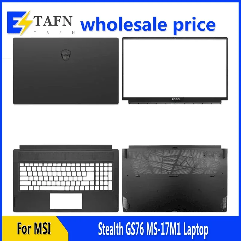

New Original For Stealth GS76 MS-17M1 Laptop LCD Back Cover Front Bezel Upper Palmrest Bottom Base Case Keyboard Hinges