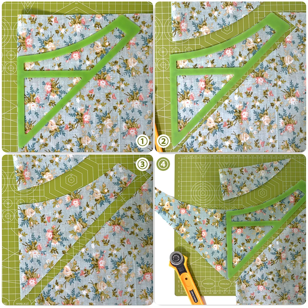 5 pezzi modello Bandana per cani cravatta reversibile in plastica su righello da taglio curvo Set per cucire abbigliamento per cani/gatti/animali