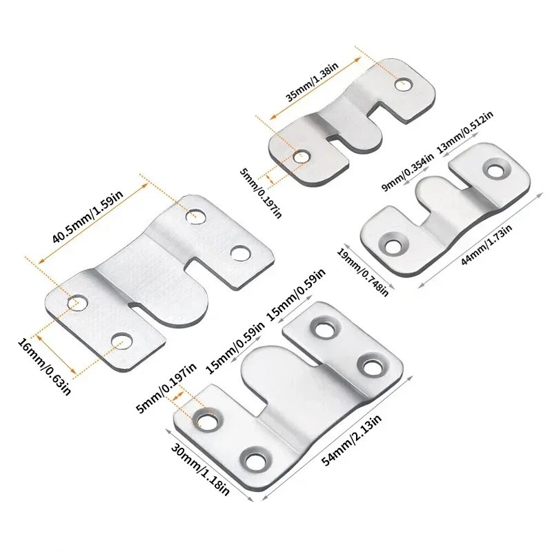10/16/20pcs of hanging connectors, hardware accessories, picture frames, wall mounted hanging clips, hanging pictures
