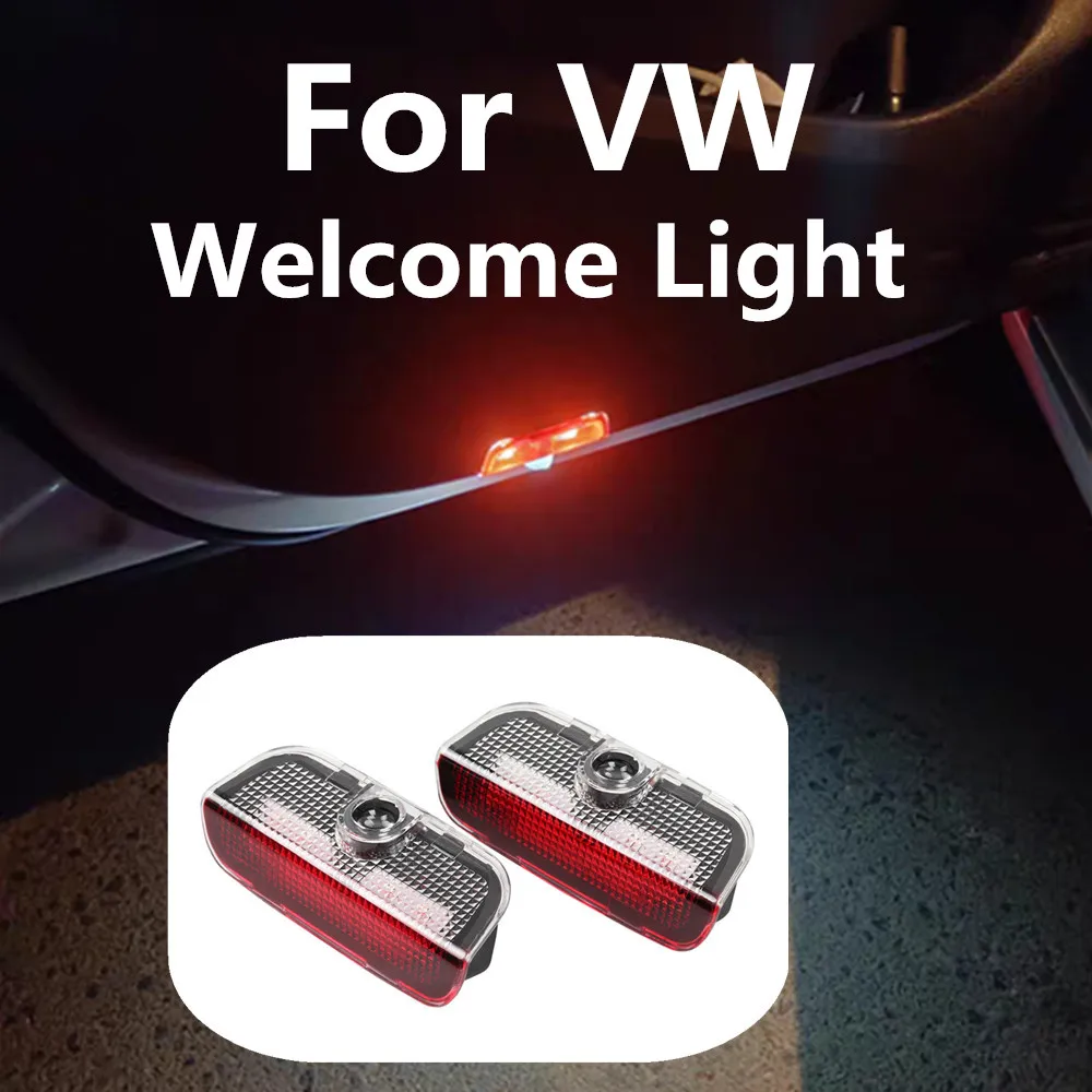 НОВЫЙ светодиодный предупреждающий свет двери автомобиля Ghost Shadow, аксессуары для VW Tiguan 1 2 MK1 MK2 EOS Scirocco MK3 R Touran 5T1 Arteon
