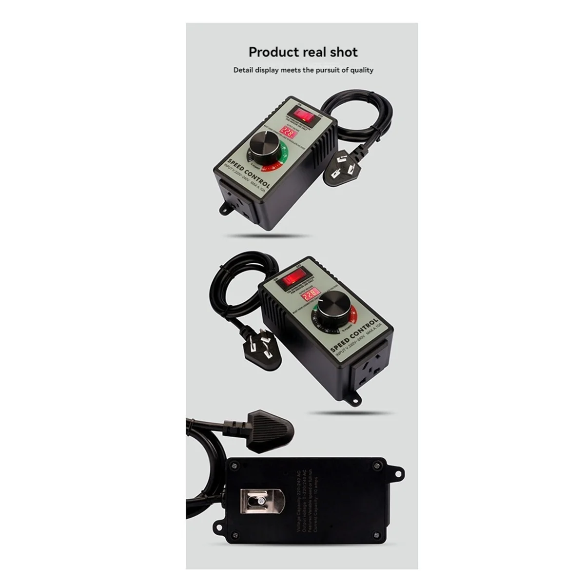 4000W Variable Voltage Regulator Grinders Controller - Speed Controller Frequency Converter EU PLUG  -T44C