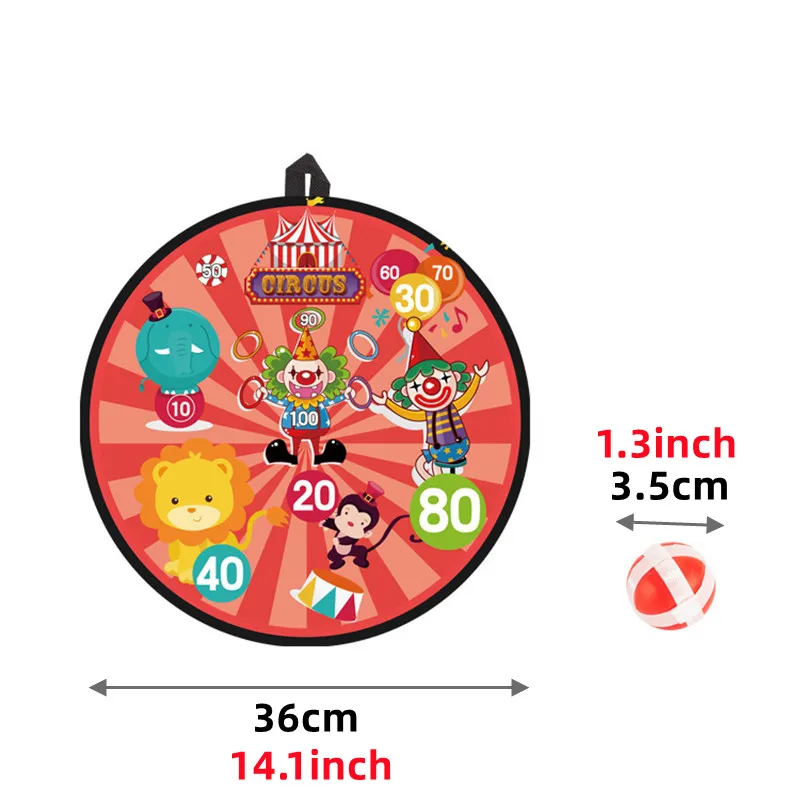 Bambini Cartoon Animal Dart Target bersaglio palla appiccicosa dinosauro famiglia gioco sportivo interattivo giocattolo educativo regalo di natale