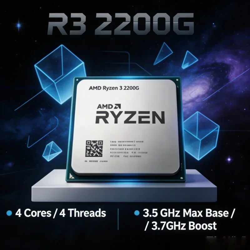 amd-ryzen-3-2200g-r3-2200g-エントリーレベルゲーミングcpu-4コア-4スレッド-vega-8-グラフィックス-14nm-am4ソケット