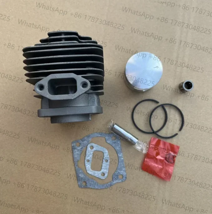 Conjunto de Cilindro com Junta, Pistão e Rolamento 40mm para Roçadeiras Mitsubishi TL43 TB43 TU43 TUE43F BG430 43CC, incluindo Anel de Pistão, Pino e Clipe