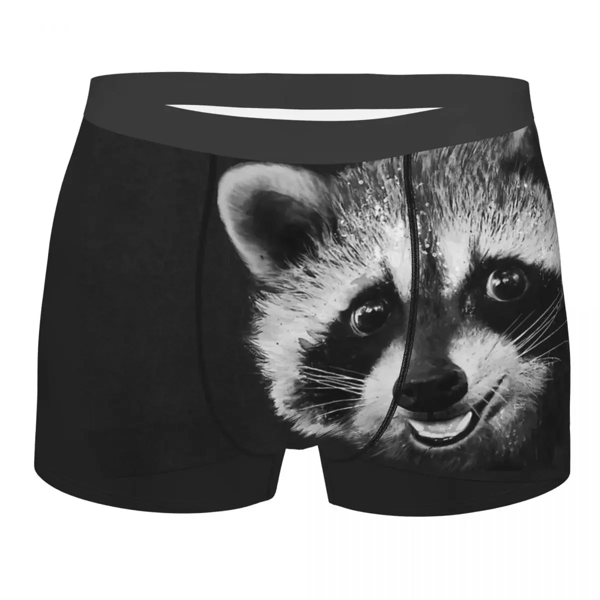 Raccoon Underpants Breathbale Panties Man Underwear Comfortable Shorts Boxer Briefs