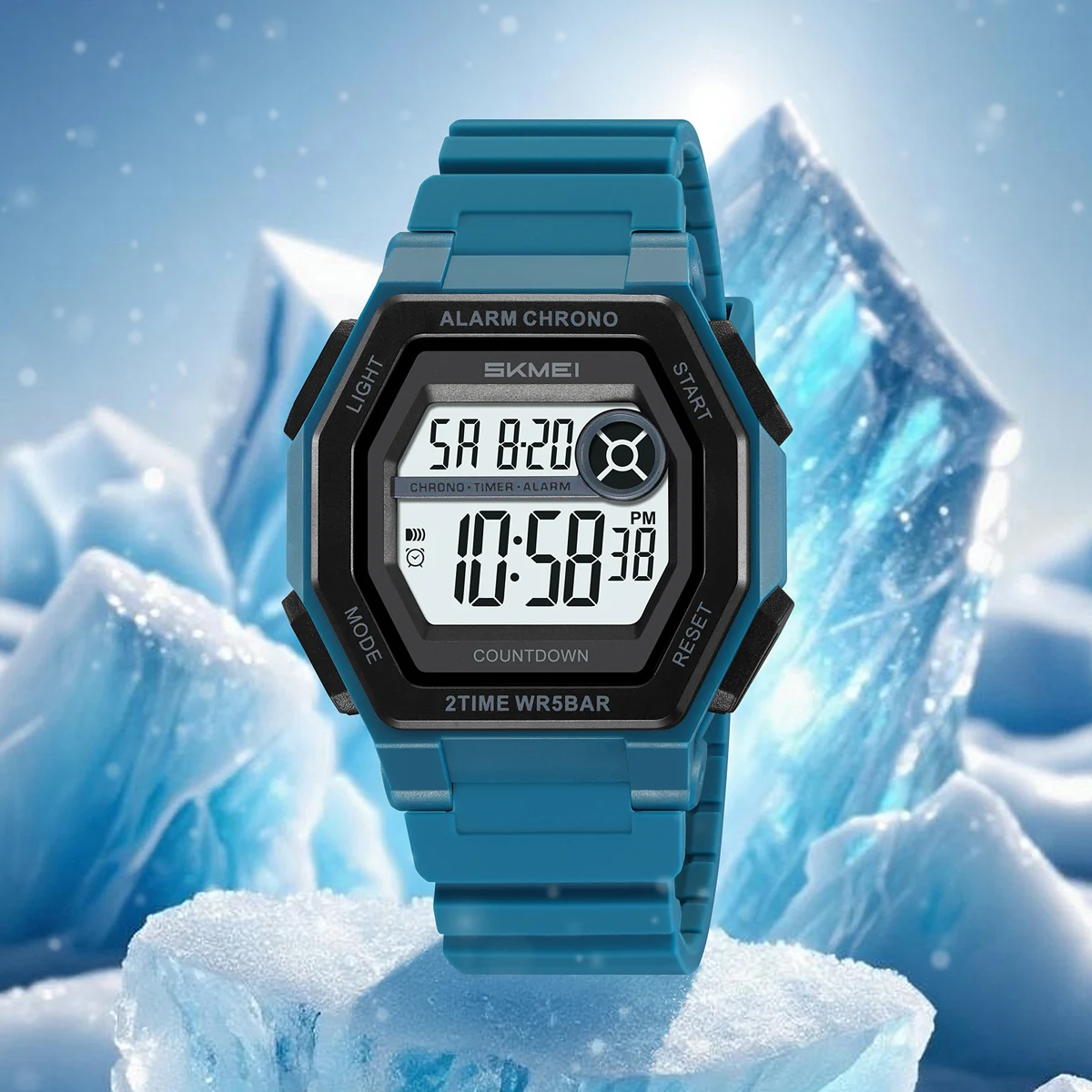 SKMEI 2552 Count Down Timer Alarm Digital Wristwatches For Men Women Waterproof Date Electronics Watches Chrono Sports Watch