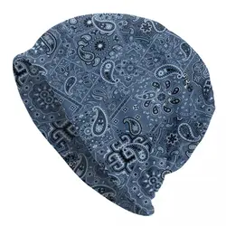 Paisley Bandana Fabric Patchwork Vintage Bonnet Homme Fashion Thin Hat Paisley Style Skullies Beanies Caps For Men Women Hats