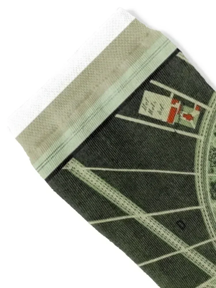 Vintage Karlsruhe Germany Map (1876) Socks custom gifts Stockings Thermal man winter Girl'S Socks Men's