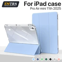 Para 2025 iPad A16 funda iPad 11a generación 11a Air7 6 9a funda Gen iPad Pro11 4 5 10,9 pulgadas 12,9 13 M2 M3 M4 fundas con portalápices