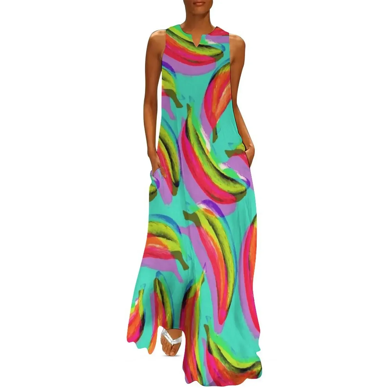 

BANANAS Long Dress clothes dresses for womens dress dresses dress women summer