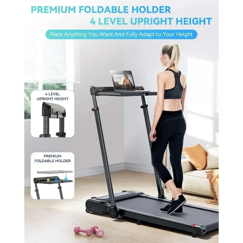 Under Desk Treadmill 3 in 1 Mini Walking Pad 300+ Lb Weight Capacity Folding Treadmills for Home Small Foldable Exercise Machine