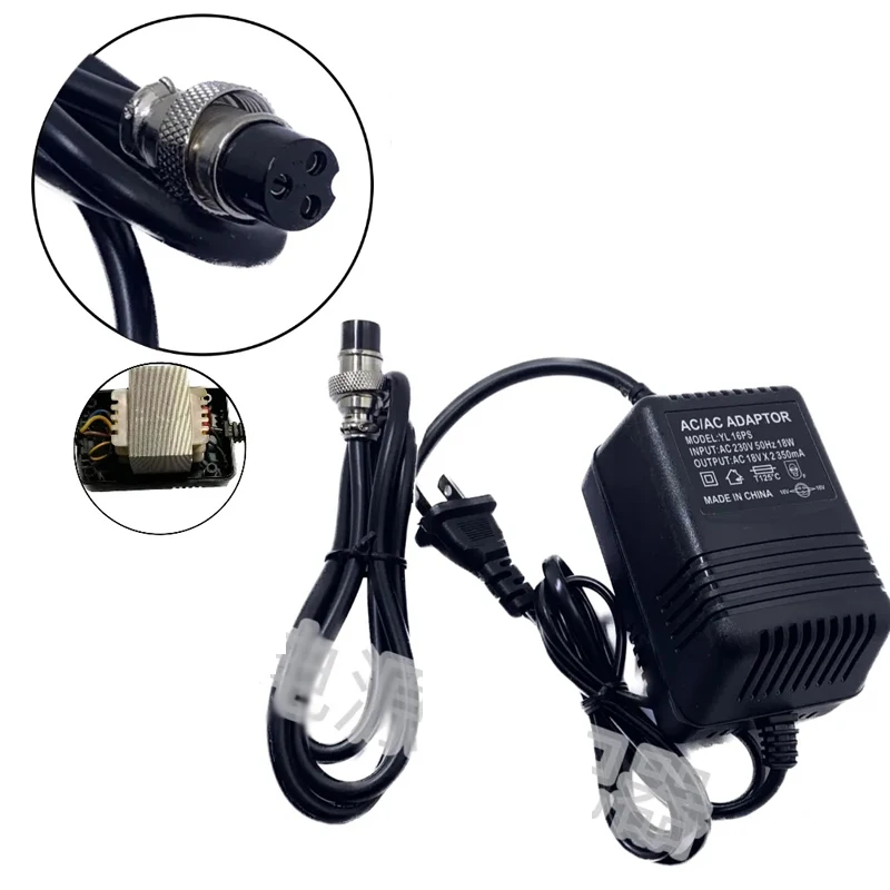 Dual 18V universal transformer 18W 350mA three-pin connector F4 F7 CT6 CT8 mixer dedicated power supply - view 4