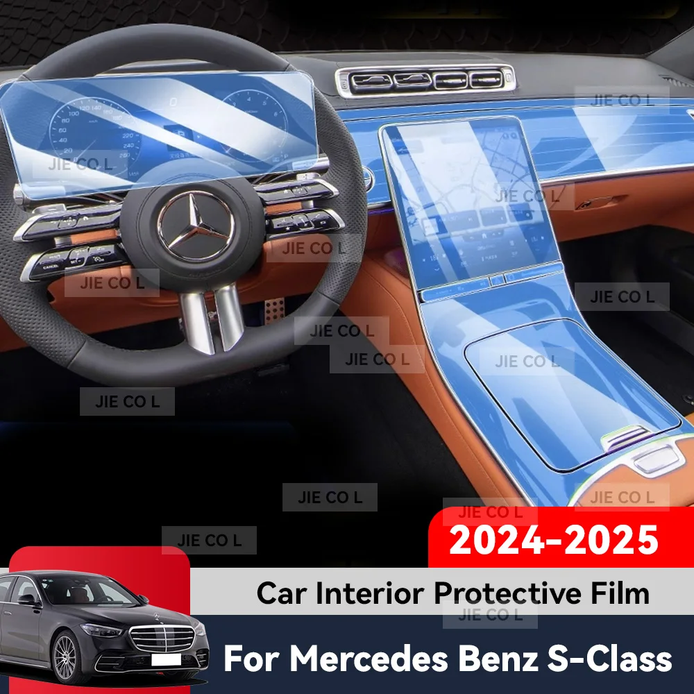 

Автоматический центральный экран управления, ТПУ, навигация, защита от царапин, внутренняя защитная пленка, GPS для Mercedes Benz S CLASS 2024 2025