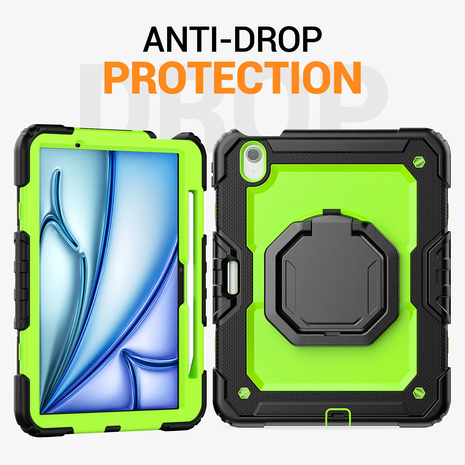 

Handle Grip Case For iPad Air 11 2026 M4 2025 M3 2024 M2 A3459 A3460 A3463 A3266 A3267 A3270 A2902 A2903 A2904 Rotating Cover