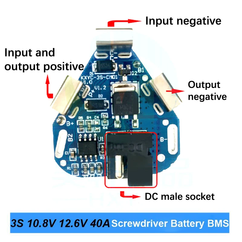 3S 10.8V 12.6V 40A BMS 18650 Lithium Battery Board BMS For Screwdriver Shura Shurika Battery 3S 12V Battery Replace Use