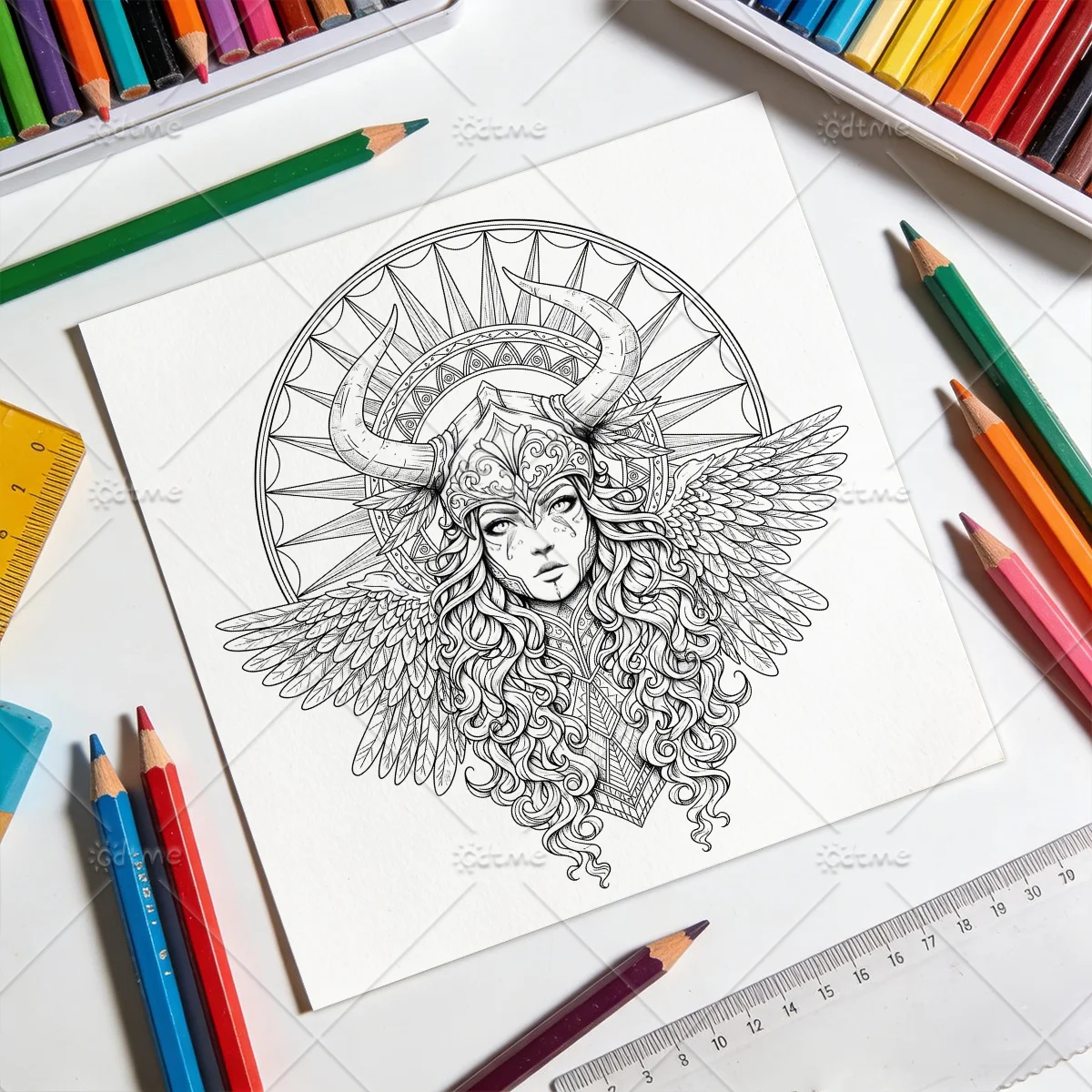 SPIRIT ANIMAL Malbuch für Erwachsene mit einfachen Cartoon-Mustern zur Entspannung, DIY-Mal- und Zeichenkunstbücher – Detail 5