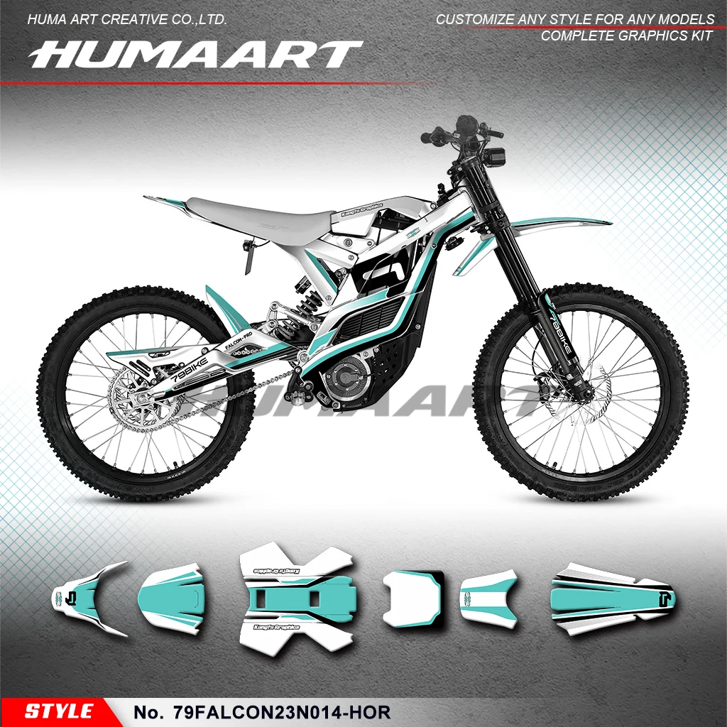 

HUMAART MX Racing Sticker Graphics Kit for 79BIKE 79 Bike Falcon Pro Custom Vinyl Wrap Dress Up Kit