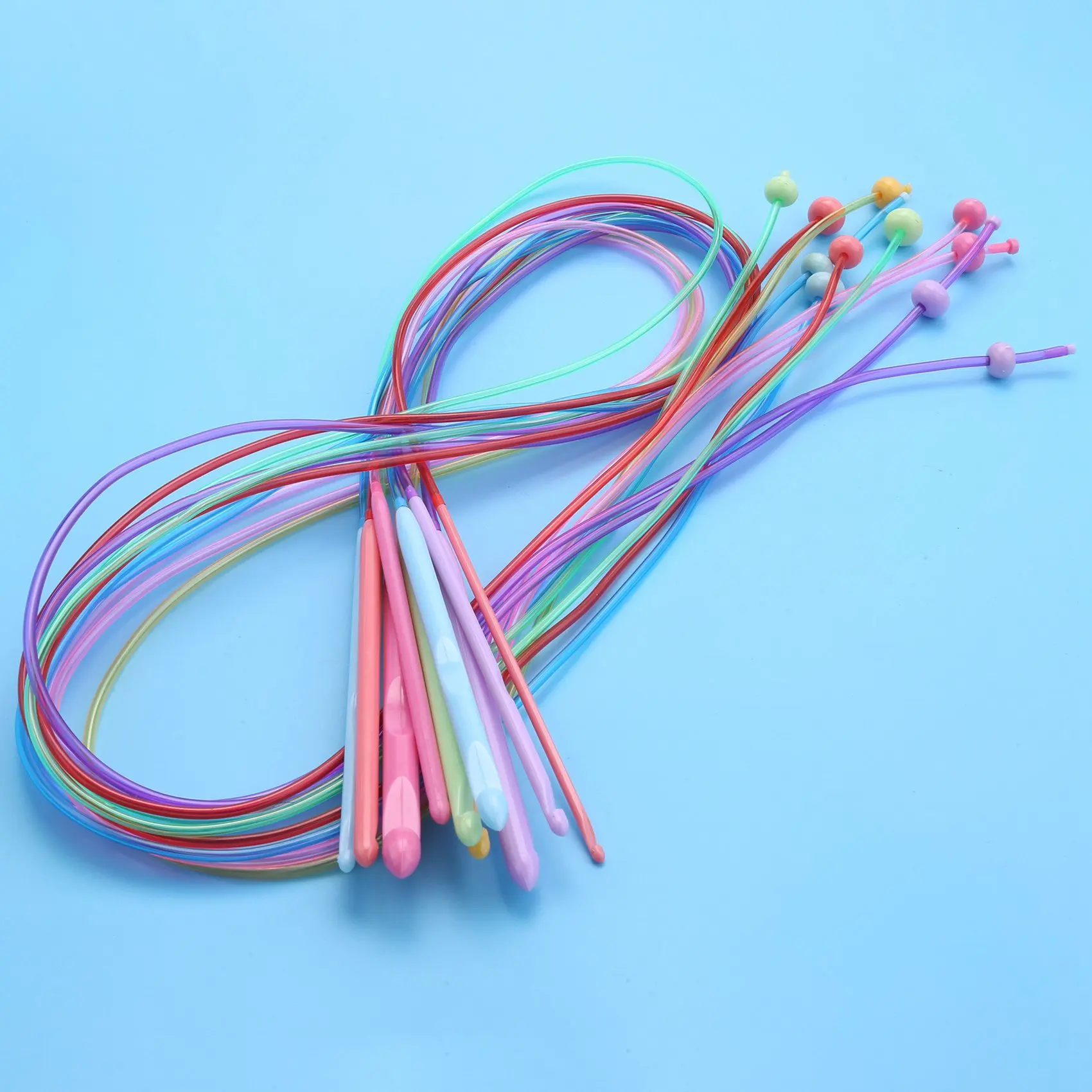 

CHCH 23 Pcs Tunisian Crochet Hook Set Include Plastic Cable Afghan Crochet Hook and Tunisian Afghan Aluminum Knitting Needles