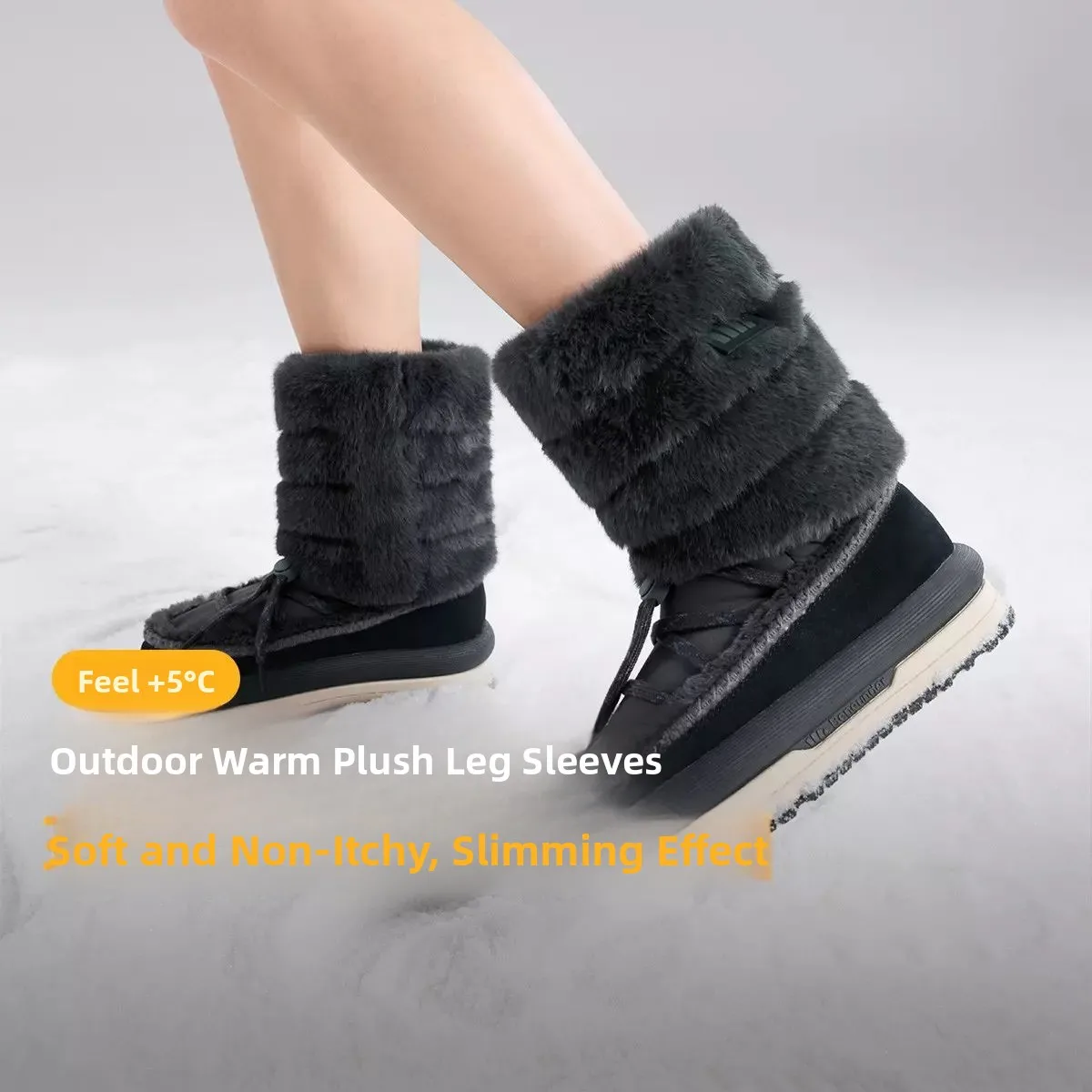 

Bananain PO84 ort Women's So Covers Warm Fce Adjustable Cozy Winter Faionable Leg Warmers Home Comfort Stoings