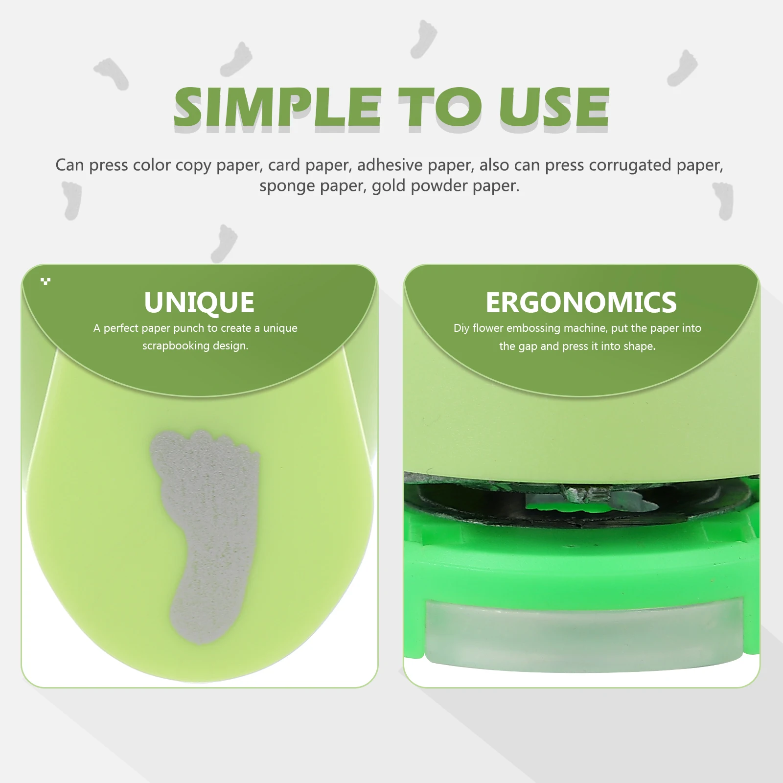

Embossing Device Convenient Punch Paper Puncher Craft Shape Set Plastic Hole for Crafts DIY