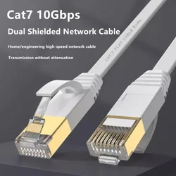 CAT 7 Ethernet Cable RJ45 Cat7 10Gbps Lan Cable RJ 45 Flat Network Cable Patch Cord For Computer Router Modem Laptop Networking