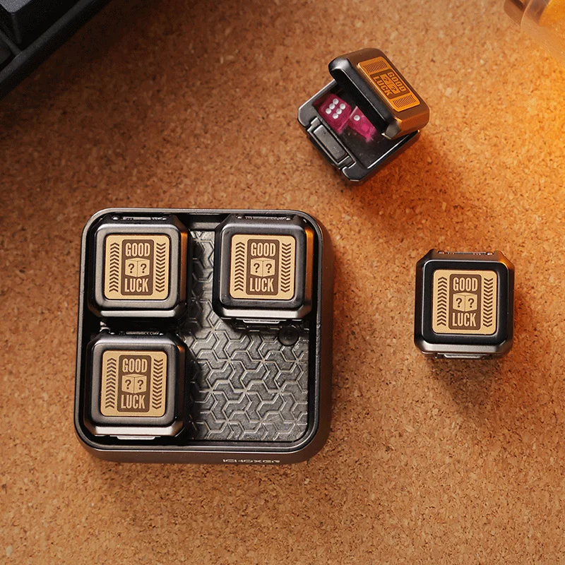 Nouvelle boîte magnétique EDC Fidget Spinner jouet doigt curseur créatif métal doigt pousser carte fête jeu de bureau soulagement du Stress jouets