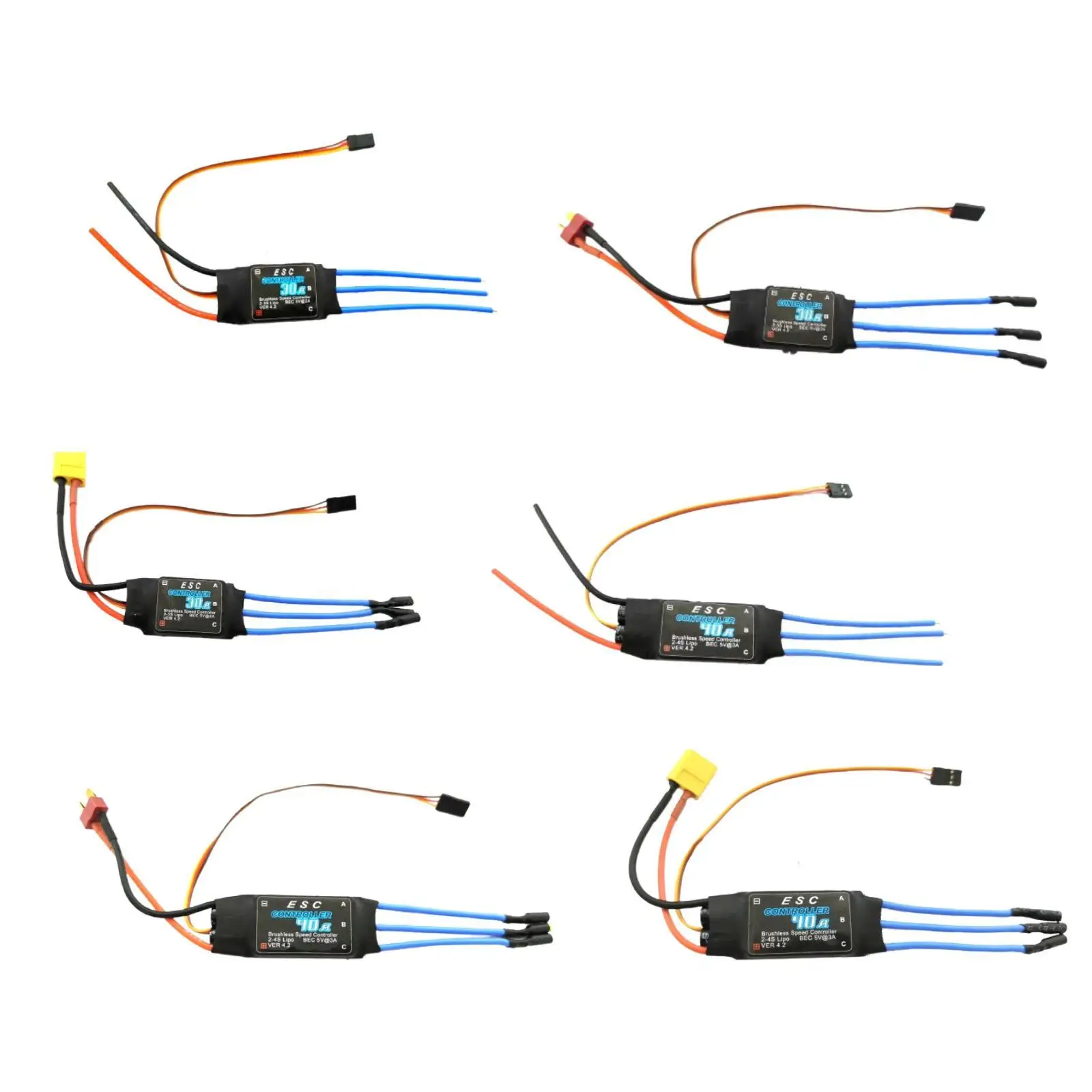 Brushless ESC Controller with Brake Setting RC Plane Accessories for RC Airplane Kit Replacement