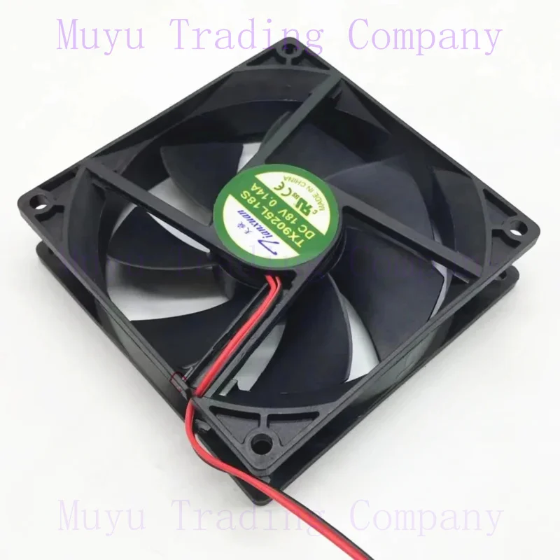 FOR Tianxuan TX9025L18S DC 18V 0.14A 90x90x25mm 2-Wire Server Cooling Fan