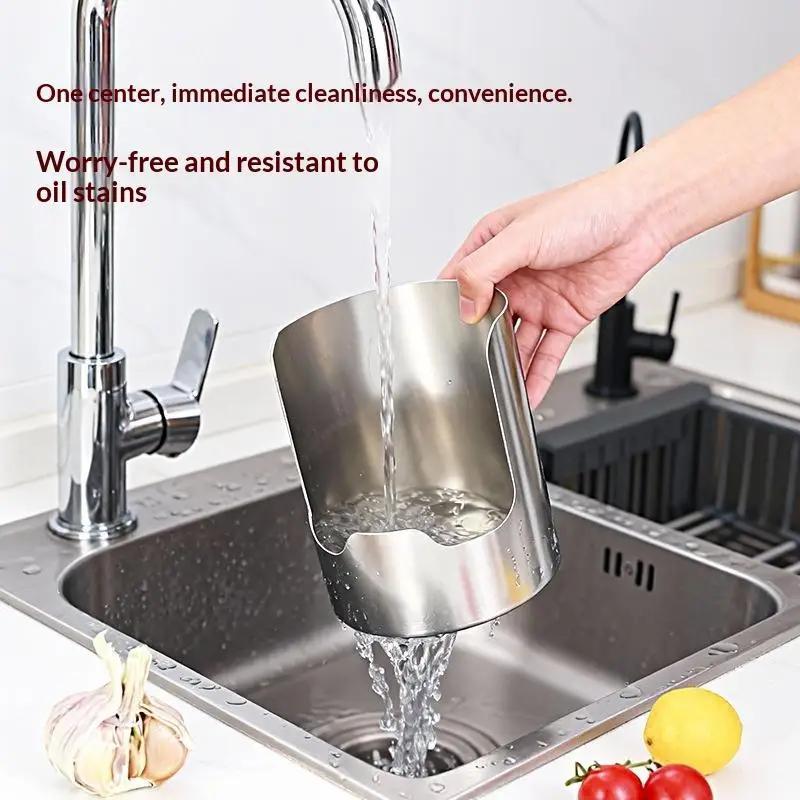 【D】Stable Stainless Steel Spoon Holder Easy To Clean Stainless Steel Spatula Holder Heat-Resistant Soup Spoon Rack Dinning Table