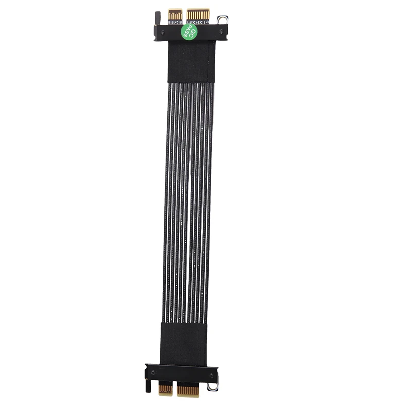 DT21 PCIe 5.0 X1 to X1 Riser Cable 32Gbps 15cm Male to Male for Network Card Sound Card Extension