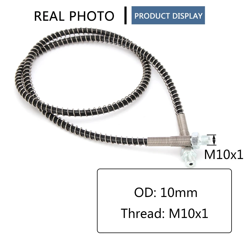 Pneumatics Air ปั๊ม100ซม.Air เติมไนล่อนแรงดันสูงท่อฤดูใบไม้ผลิห่อ M10x1ด้าย40Mpa 400Bar 6000psi