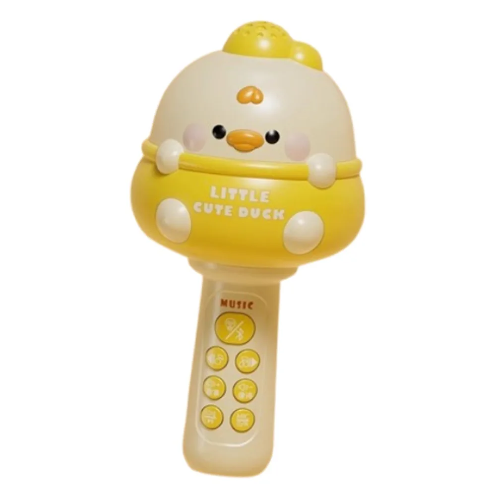 لطيف الأطفال ميكروفون لاسلكي بلوتوث الموسيقى الكرتون ميكروفون ألعاب تعليمية يده الغناء هيئة التصنيع العسكري تعلم الموسيقى