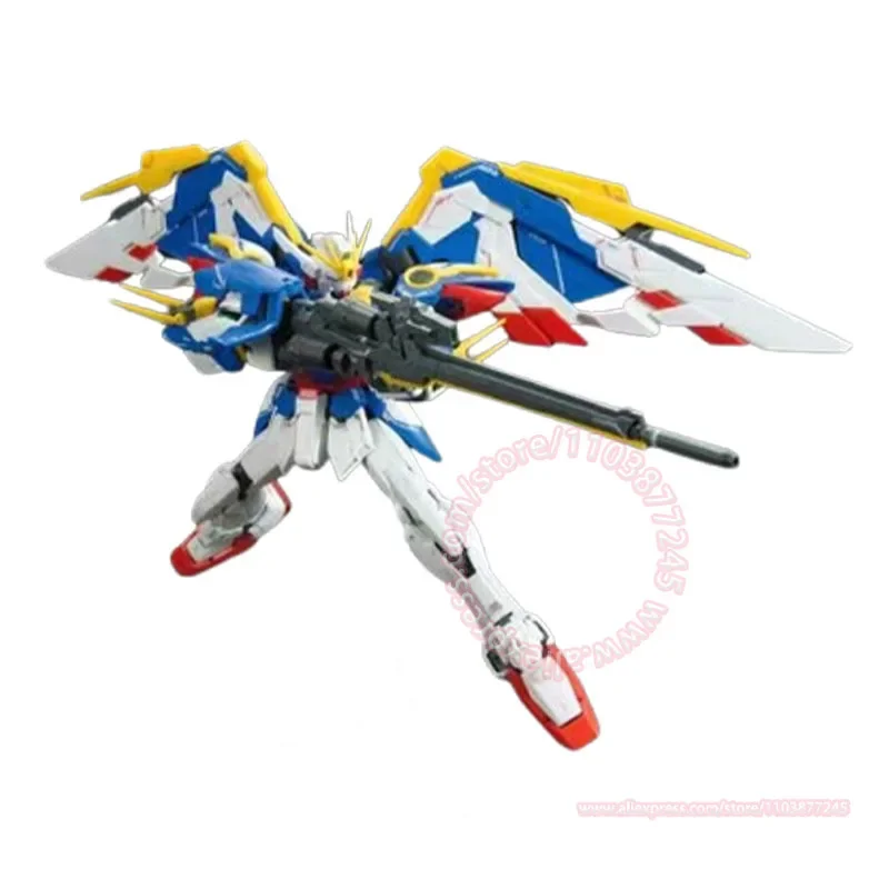 Bandai rg 1/144 XXXG-01W asa gundam ew mão modelo figuras de ação articulações móveis presente aniversário das crianças brinquedo na moda montagem