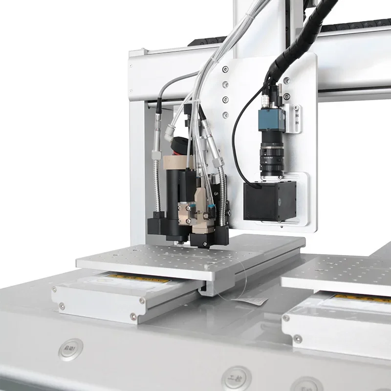 Double station CCD visual dispensing machine PC programming automatic glue spraying machine