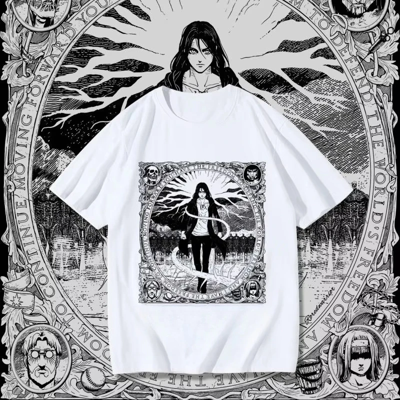 المرأة تي شيرت انمي ياباني قميص أنيمي عادية موضة قميص الصيف القطن تي شيرت الشارع الشهير Versized تنفس القمم #2