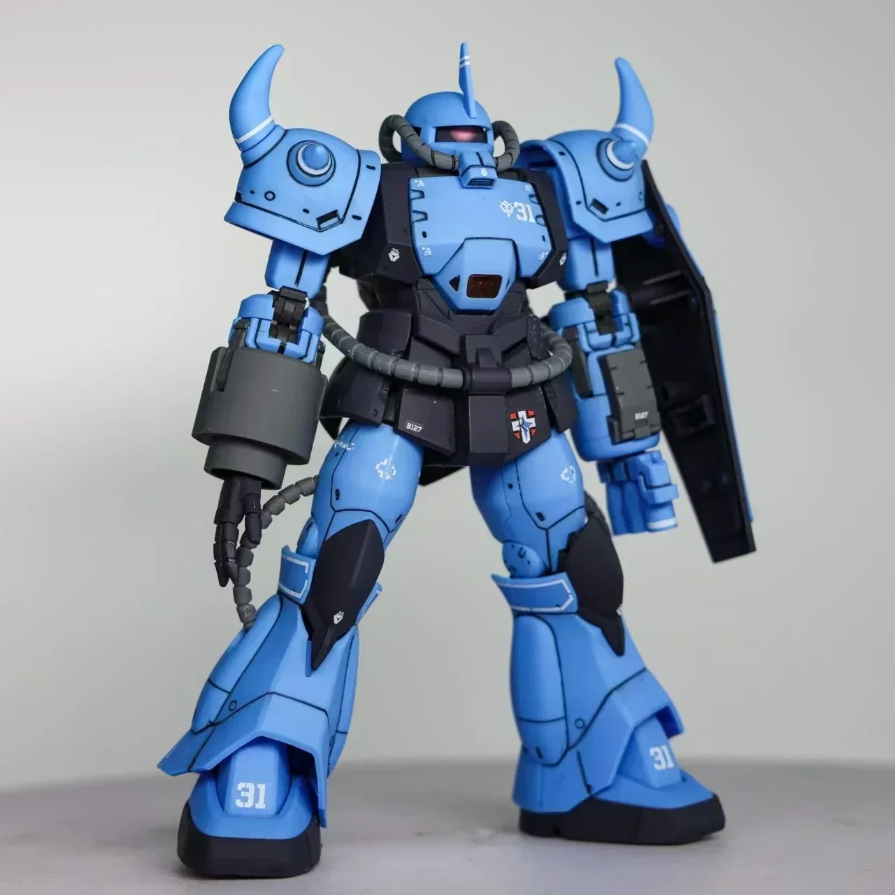 WEIMEI HG 1/144 GTO YMS-07B-0 Prototype Gouf Assembly Kit Tatical Demonstrator Action Figure PVC Statue Robot Model Kids Toys