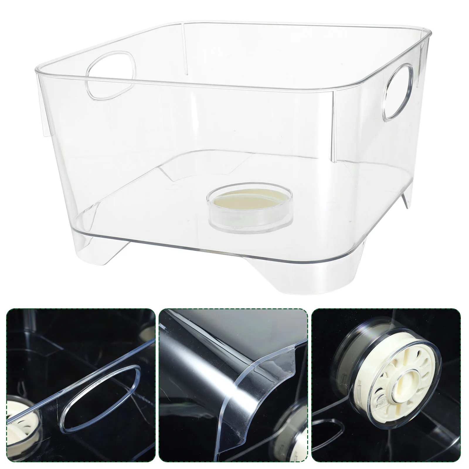 

Multifunctional Transparent Drain Basket Household Fruit Vegetable Washing Storage Reusable Strainer Bowl Wear Resistant Kitchen