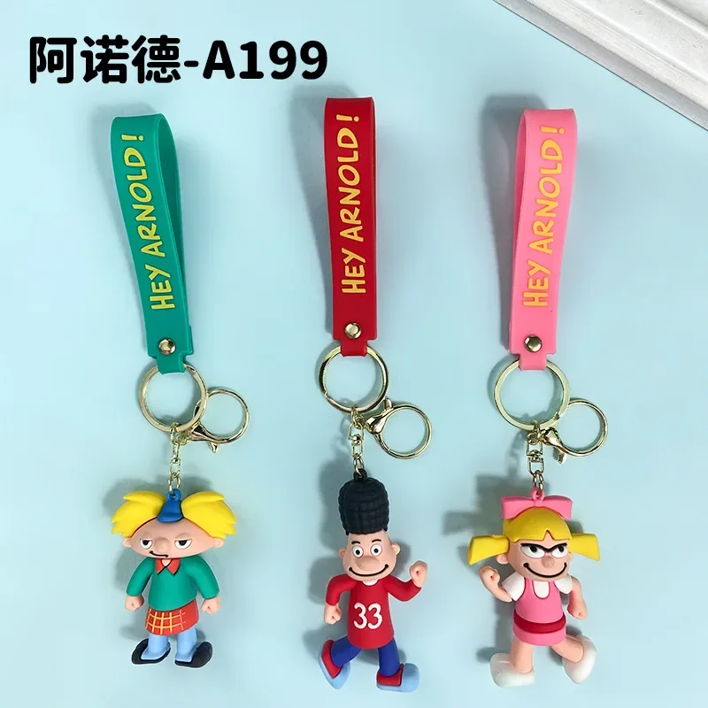 Cute Cartoon Action Keychain Figurines Car KeyRing wholesale cute exquisite doll bag charm anime surrounding car key chain