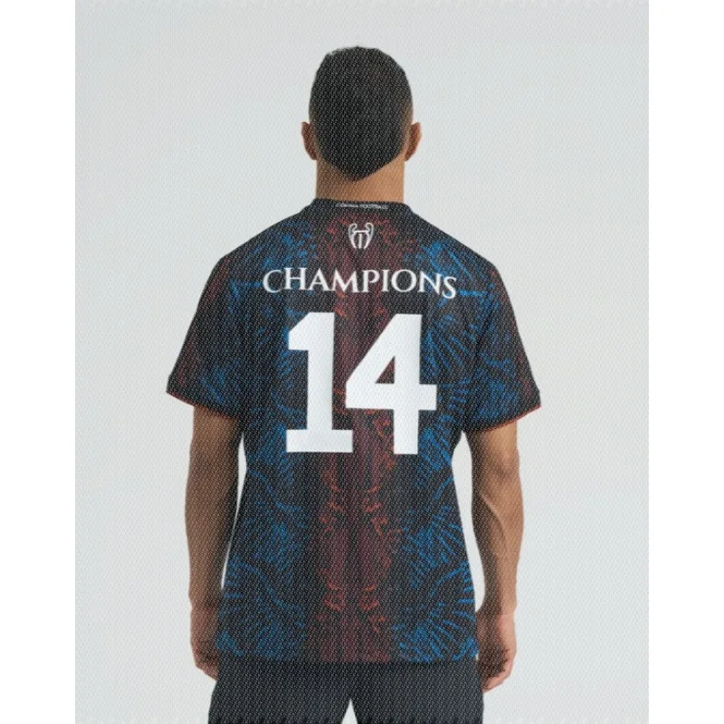 New Jersey, Sports Short Sleeved, Parisian Themed Black Gold Championship Concept Football Jersey